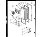 Amana SLD22JB-P1116106W refrigerator door (sld25j/p1116501w) (sld25j/p1116502w) diagram