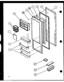 Refrigerator door (sld25j/p1116501w) (sld25j/p1116502w)