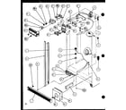 Amana SLD22JB-P1116106W refrigerator/freezer controls and cabinet part (sld25j/p1116501w) (sld25j/p1116502w) diagram