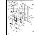 Amana SLD25J-P1116502W evaporator and air handling (sld25j/p1116501w) (sld25j/p1116502w) diagram