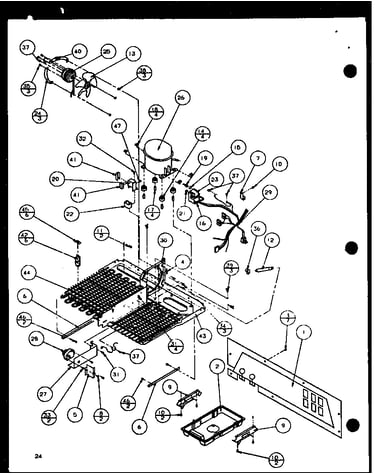 Machine compartment (sld25j/p1116501w) (sld25j/p1116502w)
