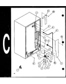 Cabinet back (sld25j/p1116501w) (sld25j/p1116502w)