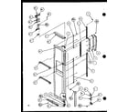Amana SLD25JB-P1116504W freezer door (sld25jb/p1116503w) (sld25jb/p1116504w) diagram