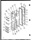 Freezer door (sld25jb/p1116503w) (sld25jb/p1116504w)