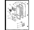 Amana SLD25JB-P1116504W refrigerator door (sld25jb/p1116503w) (sld25jb/p1116504w) diagram