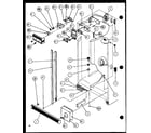 Amana SLD25J-P1116502W refrigerator/freezer controls and cabinet (sld25jb/p1116503w) (sld25jb/p1116504w) diagram