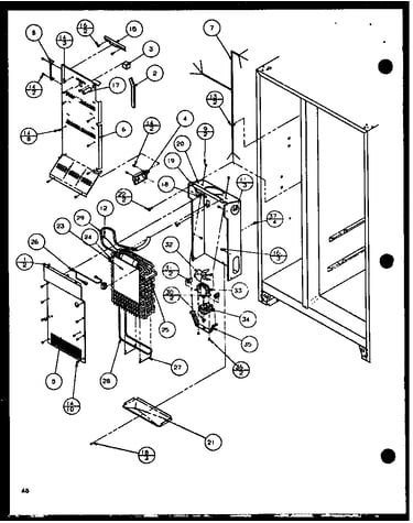 Evaporator and air handling (sld25jb/p1116503w) (sld25jb/p1116504w)