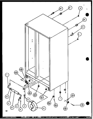 Drain and rollers (sld25jb/p1116503w) (sld25jb/p1116504w)