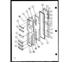Amana SLD25JP-P1116506W freezer door (sld25jp/p1116505w) (sld25jp/p1116506w) diagram