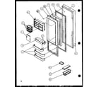 Amana SLD22JB-P1116106W refrigerator door (sld25jp/p1116505w) (sld25jp/p1116506w) diagram