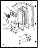 Refrigerator door (sld25jp/p1116505w) (sld25jp/p1116506w)