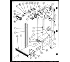 Amana SLD25J-P1116502W refrigerator/freezer controls and cabinet part (sld25jp/p1116505w) (sld25jp/p1116506w) diagram