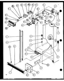 Refrigerator/freezer controls and cabinet part (sld25jp/p1116505w) (sld25jp/p1116506w)