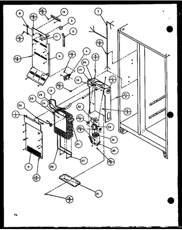 Evaporator and air handling (sld25jp/p1116505w) (sld25jp/p1116506w)