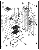 Freezer shelving and refrigerator light (sld22jb/p1116105w) (sld22jb/p1116106w)
