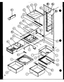 Refrigerator shelving and drawers (sld22jb/p1116105w) (sld22jb/p1116106w)