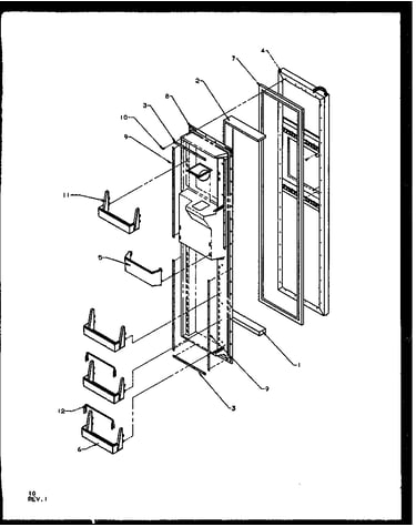 Freezer door (sqd25nbe/p1162402we)