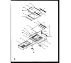 Amana SQD25NBE-P1162402WE refrigerator shelving and drawers (sqd25nbe/p1162402we) diagram