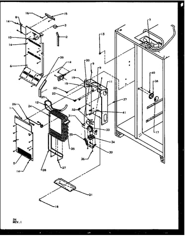 Evaporator and air handling (sqd25nbe/p1162402we)