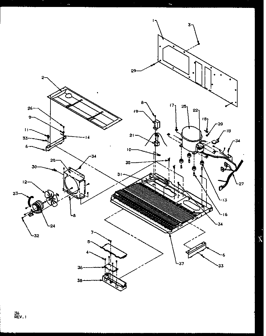 Machine compartment (sqd25nbe/p1162402we)