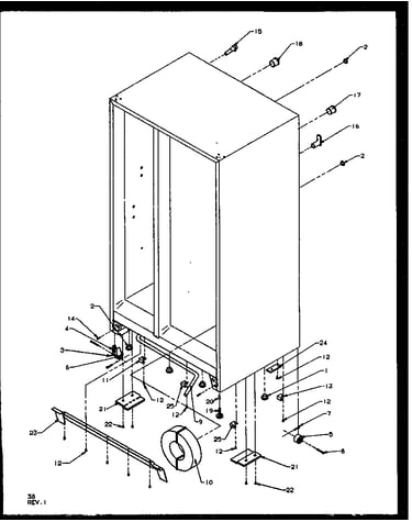 Drain and rollers (sqd25nbe/p1162402we)