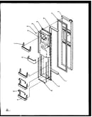 Freezer door (sqd25nbl/p1162417wl) (sqd25nbw/p1162417ww) (sqd25nb2l/p1162425wl) (sqd25nb2w/p1162425ww) (sqd25nb2w/p1162430ww) (sqd25nb2l/p1162430wl)