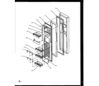 Amana SZD27NL-P1162410WL freezer door (szd27nl/p1162404wl) (szd27nw/p1162404ww) (szd27ne/p1162404we) (szd27ne/p1162410we) (szd27nl/p1162410wl) (szd27nw/p1162410ww) diagram