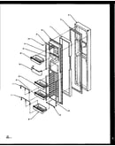 Freezer door (szd27nl/p1162404wl) (szd27nw/p1162404ww) (szd27ne/p1162404we) (szd27ne/p1162410we) (szd27nl/p1162410wl) (szd27nw/p1162410ww)