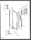 Refrigerator door hinge and trim parts (sqd25nbl/p1162417wl) (sqd25nbw/p1162417ww) (sqd25nb2l/p1162425wl) (sqd25nb2w/p1162425ww) (sqd25nb2w/p1162430ww) (sqd25nb2l/p1162430wl)