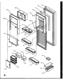 Refrigerator door (szd27nl/p1162404wl) (szd27nw/p1162404ww) (szd27ne/p1162404we) (szd27ne/p1162410we) (szd27nl/p1162410wl) (szd27nw/p1162410ww)