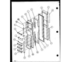Amana SZD25ML-P1121007WL freezer door diagram