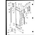 Amana SZD25MPL-P1121010WL refrigerator door hinge and trim parts diagram