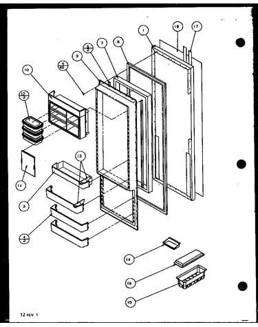 Refrigerator door
