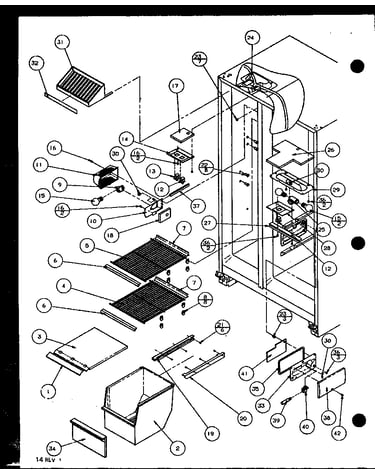 Freezer shelving and refrigerator light