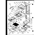 Amana SZD25M2W-P115104WW refrigerator shelving and drawers (szd20ml/p1120202wl) (szd20mbw/p1120203ww) (szd20mw/p1120202ww) (szd20mbl/p1120203wl) (szd20mpe/p1120204we) (szd20mpw/p1120204ww) (szd20mpl/p1120204wl) diagram