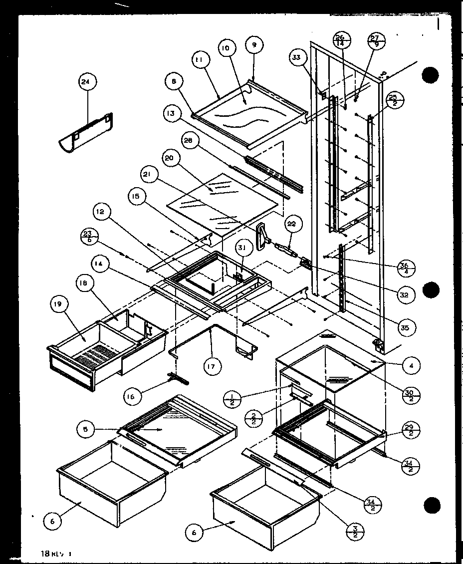 REFRIGERATOR SHELVING AND DRAWERS (SZD22ML/P1120809WL) (SZD22MW/P1120809WW) (SZD22MW/P1120810WW) (SZD22ML/P1120810WL) (SZD22M2W/P1155004WW) (SZD22M2L/P1155004WL) (SZD22MBW/P1120811WW) (SZD22MBL/P1120811WL) (SZD22MBL/P1120812WL) (SZD22MBW/P1120812WW) (SZD2