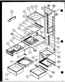 Refrigerator shelving and drawers (szd25ml/p1121007wl) (szd25mw/p1121008ww) (szd25mw/p1121007ww) (szd25ml/p1121008wl) (szd25m2w/p115104ww) (szd25m2l/p115104wl) (szd25mbw/p1121009ww) (szd25mbl/p1121009wl) (szd25mb2w/p1155105ww) (szd25mb2l/p1155105wl) (szd2