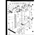 Amana SZD22MW-P1120809WW refrigerator/freezer controls and cabinet parts diagram