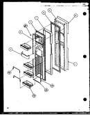 Freezer door (36791w/p1152601ww) (36798l/p1152602wl) (36795e/p1152603we)