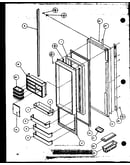 Refrigerator door (36521w/p1121601ww) (36528l/p1121602wl) (36511w/p1121603ww) (36518l/p1121604wl)