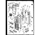 Amana 36791W-P1152601WW refrigerator door (36791w/p1152601ww) (36798l/p1152602wl) (36795e/p1152603we) diagram