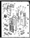 Refrigerator door (36791w/p1152601ww) (36798l/p1152602wl) (36795e/p1152603we)