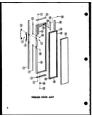 Freezer door assy (sr25w/p60340-29w) (sr25w-c/p60340-29wc) (sr25w-ag/p60340-29wg) (sr25w-a/p60340-29wa) (sd25w-c/p60340-38wc) (sd25w-a/p60340-38wa) (sd25w/p60340-38w) (sd25w-ag/p60340-38wg) (sr22w-c/p60340-31wc) (sr22w-a/p60340-31wa) (sr22w/p60340-31w) (s