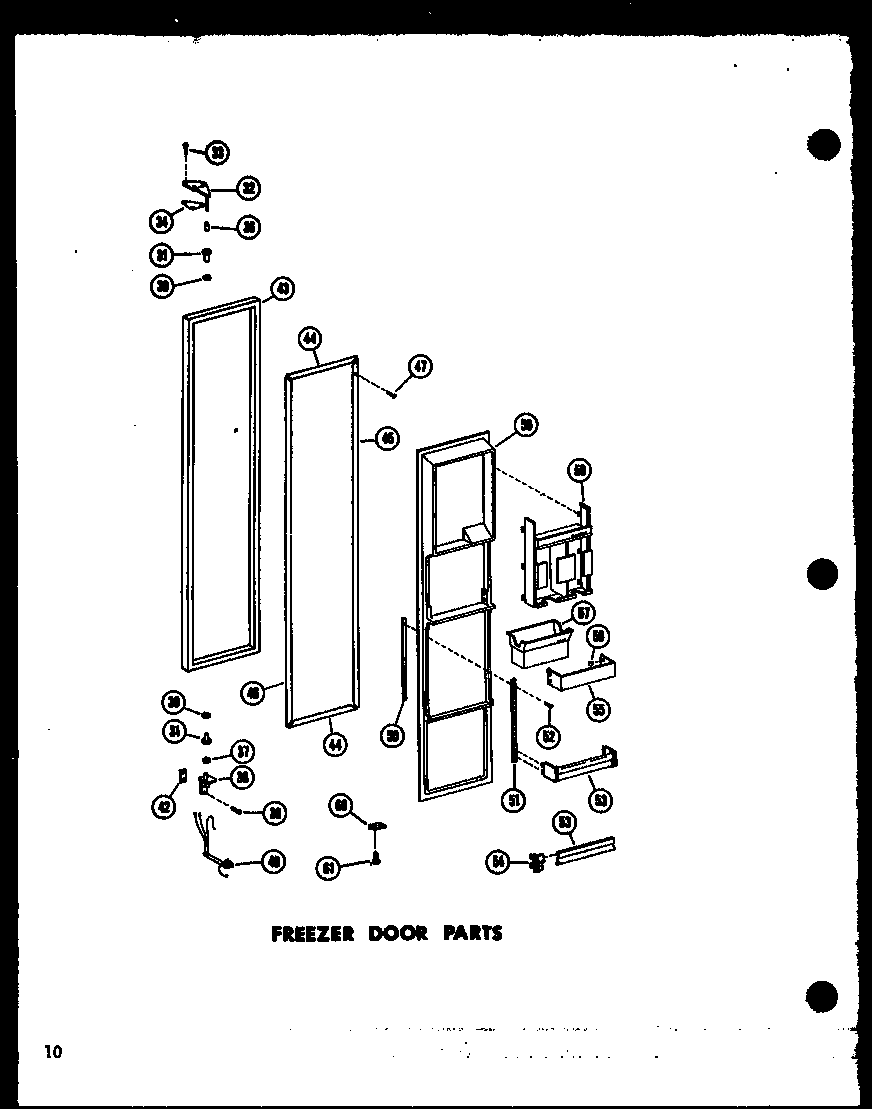 FREEZER DOOR PARTS (SR25W/P60340-29W) (SR25W-C/P60340-29WC) (SR25W-AG/P60340-29WG) (SR25W-A/P60340-29WA) (SD25W-C/P60340-38WC) (SD25W-A/P60340-38WA) (SD25W/P60340-38W) (SD25W-AG/P60340-38WG) (SR22W-C/P60340-31WC) (SR22W-A/P60340-31WA) (SR22W/P60340-31W) (