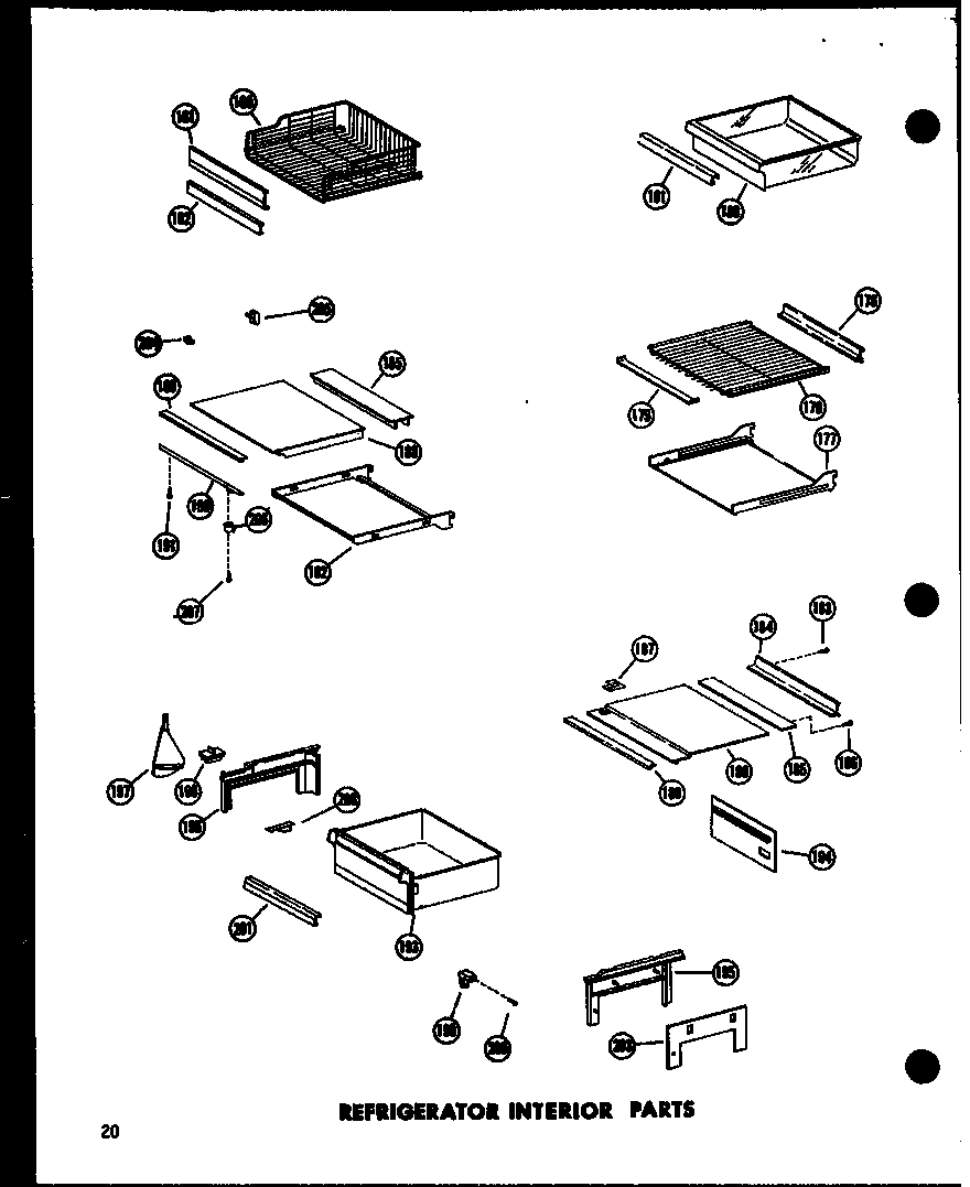 REFRIGERATOR INTERIOR PARTS (SR25W/P60340-29W) (SR25W-C/P60340-29WC) (SR25W-AG/P60340-29WG) (SR25W-A/P60340-29WA) (SD25W-C/P60340-38WC) (SD25W-A/P60340-38WA) (SD25W/P60340-38W) (SD25W-AG/P60340-38WG) (SR22W-C/P60340-31WC) (SR22W-A/P60340-31WA) (SR22W/P603