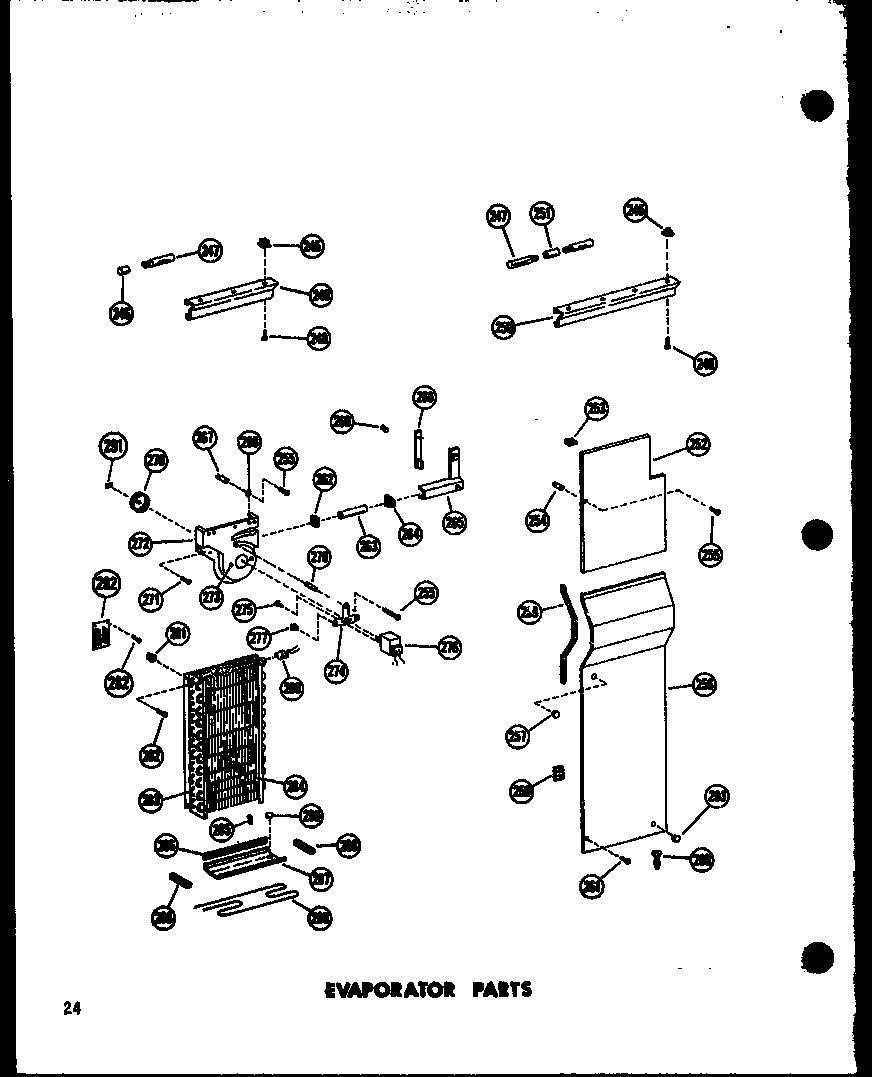 EVAPORATOR PARTS (SR25W/P60340-29W) (SR25W-C/P60340-29WC) (SR25W-AG/P60340-29WG) (SR25W-A/P60340-29WA) (SD25W-C/P60340-38WC) (SD25W-A/P60340-38WA) (SD25W/P60340-38W) (SD25W-AG/P60340-38WG) (SR22W-C/P60340-31WC) (SR22W-A/P60340-31WA) (SR22W/P60340-31W) (SR