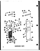 Evaporator parts (sr25w/p60340-29w) (sr25w-c/p60340-29wc) (sr25w-ag/p60340-29wg) (sr25w-a/p60340-29wa) (sd25w-c/p60340-38wc) (sd25w-a/p60340-38wa) (sd25w/p60340-38w) (sd25w-ag/p60340-38wg) (sr22w-c/p60340-31wc) (sr22w-a/p60340-31wa) (sr22w/p60340-31w) (sr