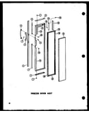 Freezer door assy (sr25w-c/p60340-43wc) (sr25w/p60340-43w) (sr25w-ag/p60340-43wg) (sr25w-a/p60340-43wa) (sd25w-c/p60340-51wc) (sd25w/p60340-51w) (sd25w-ag/p60340-51wg) (sd25w-a/p60340-51wa) (sr22w-ag/p60340-45wg) (sr22w/p60340-45w) (sr22w-a/p60340-45wa) (