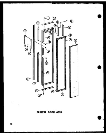 Freezer door assy (sr25w-c/p60340-43wc) (sr25w/p60340-43w) (sr25w-ag/p60340-43wg) (sr25w-a/p60340-43wa) (sd25w-c/p60340-51wc) (sd25w/p60340-51w) (sd25w-ag/p60340-51wg) (sd25w-a/p60340-51wa) (sr22w-ag/p60340-45wg) (sr22w/p60340-45w) (sr22w-a/p60340-45wa) (