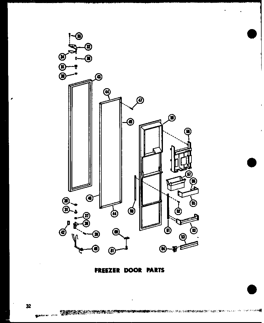 FREEZER DOOR PARTS (SR25W-C/P60340-43WC) (SR25W/P60340-43W) (SR25W-AG/P60340-43WG) (SR25W-A/P60340-43WA) (SD25W-C/P60340-51WC) (SD25W/P60340-51W) (SD25W-AG/P60340-51WG) (SD25W-A/P60340-51WA) (SR22W-AG/P60340-45WG) (SR22W/P60340-45W) (SR22W-A/P60340-45WA)